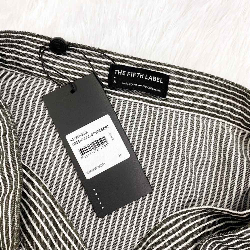 The Fifth Label Greenwood Multi Stripe Skirt NEW - Picture 12 of 13